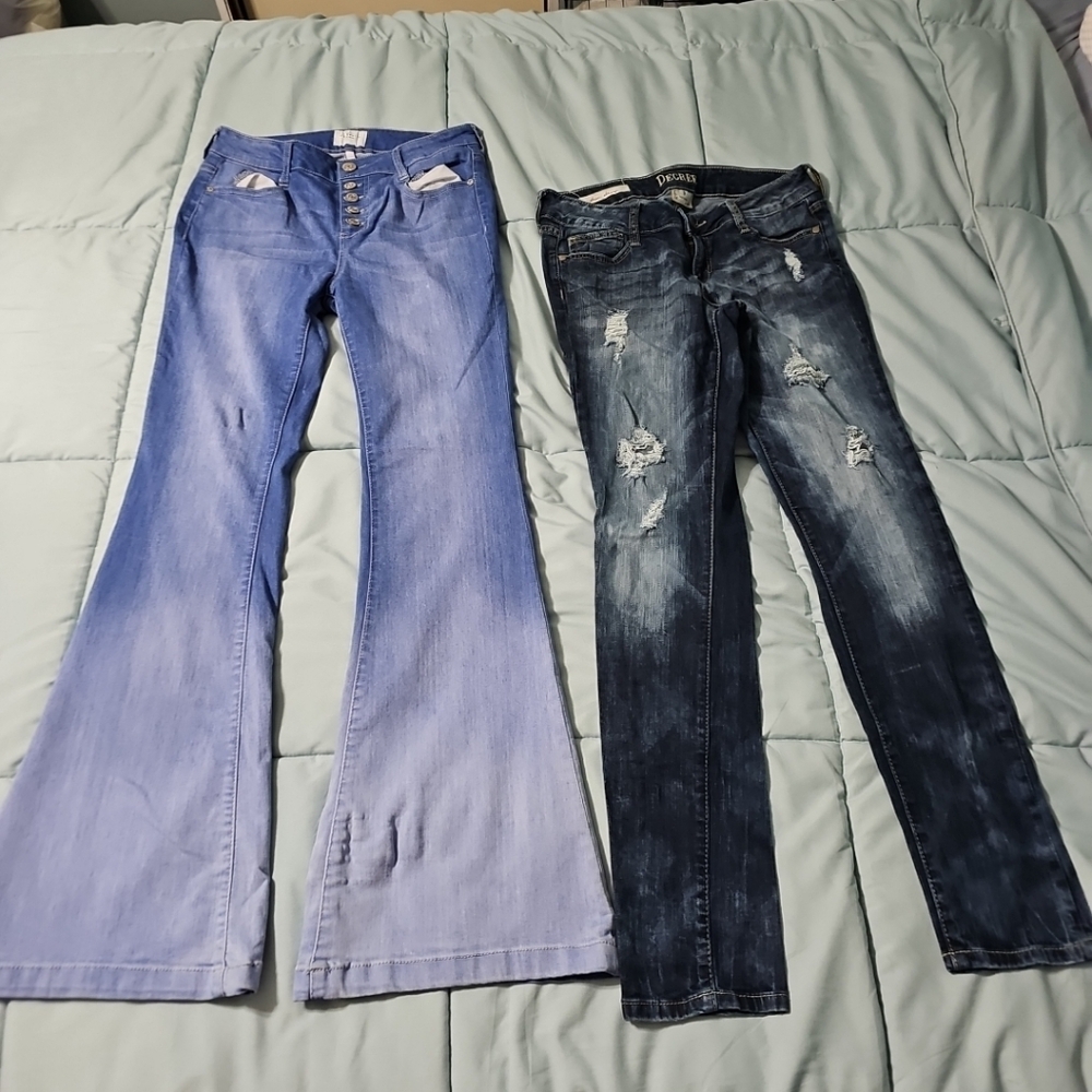 Celebrity Pink Light Blue Flared Jeans